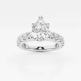 thumbnail image 1 of Vivid Jewel 1.5 Ct White Moissanite Ring for Women's - 14k White Gold Plated Ring - Engagement Wedding Teardrop Ring for Her - Jewelry Women Rings Wedding 14k - Graduation Gift, 1 of 2