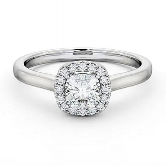 Vivid Jewel 1.8 Ct Cushion Cut Diamond Rings - Diamond Engagement Wedding Ring for Women's - Simple Engagement Wedding Solitaire Ring - Halo Diamond Promise Gifts for Women's