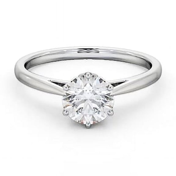 Vivid Jewel 1.8 Ct Round Brilliant Cut Diamond Rings -14k White Gold Over Wedding Rings - Milgrain Vintage Inspired Wedding for Women's - Latest Engagement Diamond Ring - Party Wear Diamond Rings