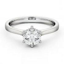 Vivid Jewel 14K White Gold Over Wedding Rings - Round Brilliant Cut 1.8 Ct Diamond Rings - Latest Design Engagement Diamond Rings for Women's - Solitaire Engagement Sterling Silver Ring for Her