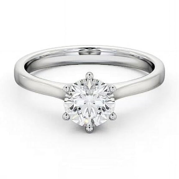 Vivid Jewel 14K White Gold Over Wedding Rings - Round Brilliant Cut 1.8 Ct Diamond Rings - Latest Design Engagement Diamond Rings for Women's - Solitaire Engagement Sterling Silver Ring for Her