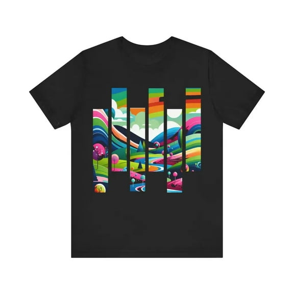 Vivid Landscape Journey - Jersey Short Sleeve Tee
