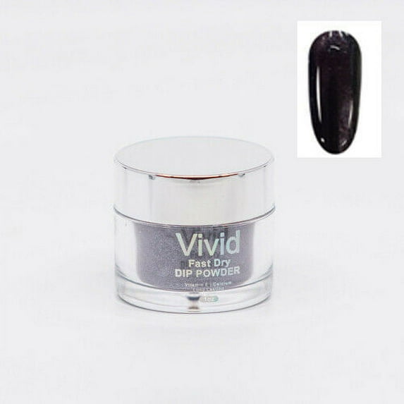 Vivid Nails Dip Powder Colors, 1oz (Dark Night #60)