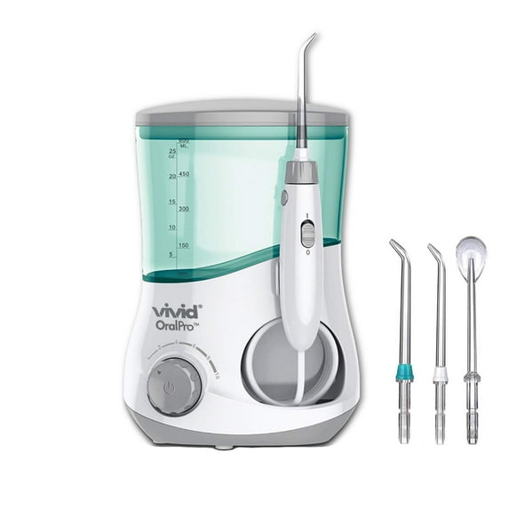 Vivid OralPro Premium Advanced Water Flosser - Electric Oral Irrigator Flosser Whitens Teeth Gently And Removes Teeth Stains Without Bleach