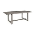 thumbnail image 1 of Vivid Outdoor Patio Dining Table in Gray Eucalyptus Wood, 1 of 10