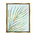 thumbnail image 1 of Vivid Palm Leaf Botanical Botanical & Floral Graphic Art Metallic Gold Framed Art Print Wall Art, 1 of 6