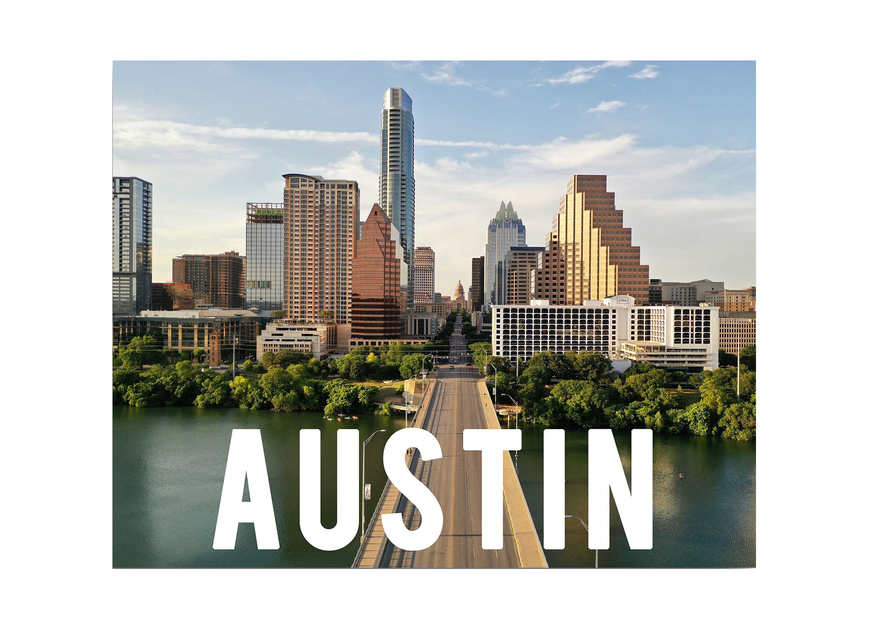 Vivid Pixel Austin Canvas Wall Decor, Wall Art, Office Decor 24x36in ...