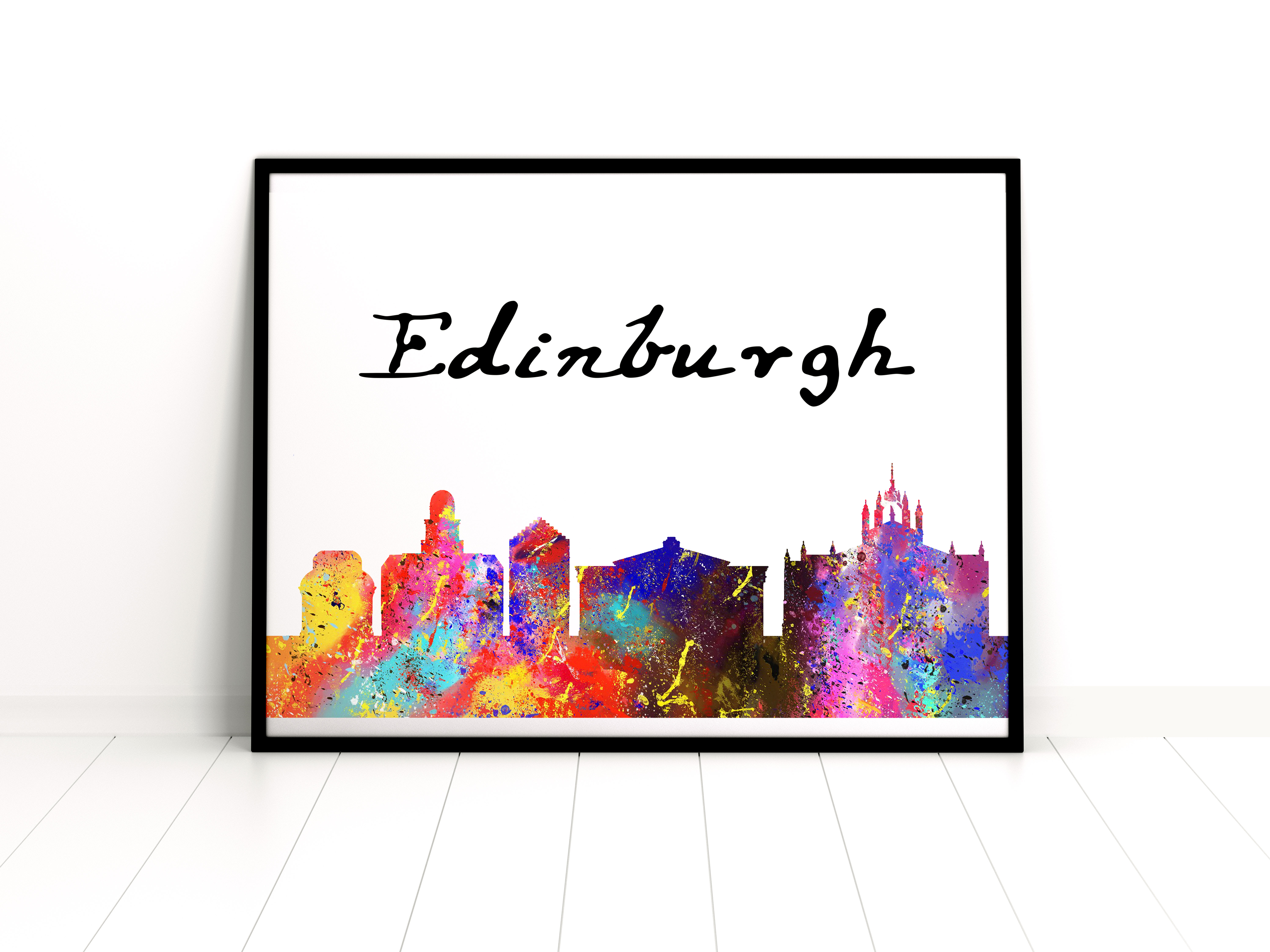 Vivid Pixel Edinburgh Art Prints, Wall Decor, and Wall Art 05x07in