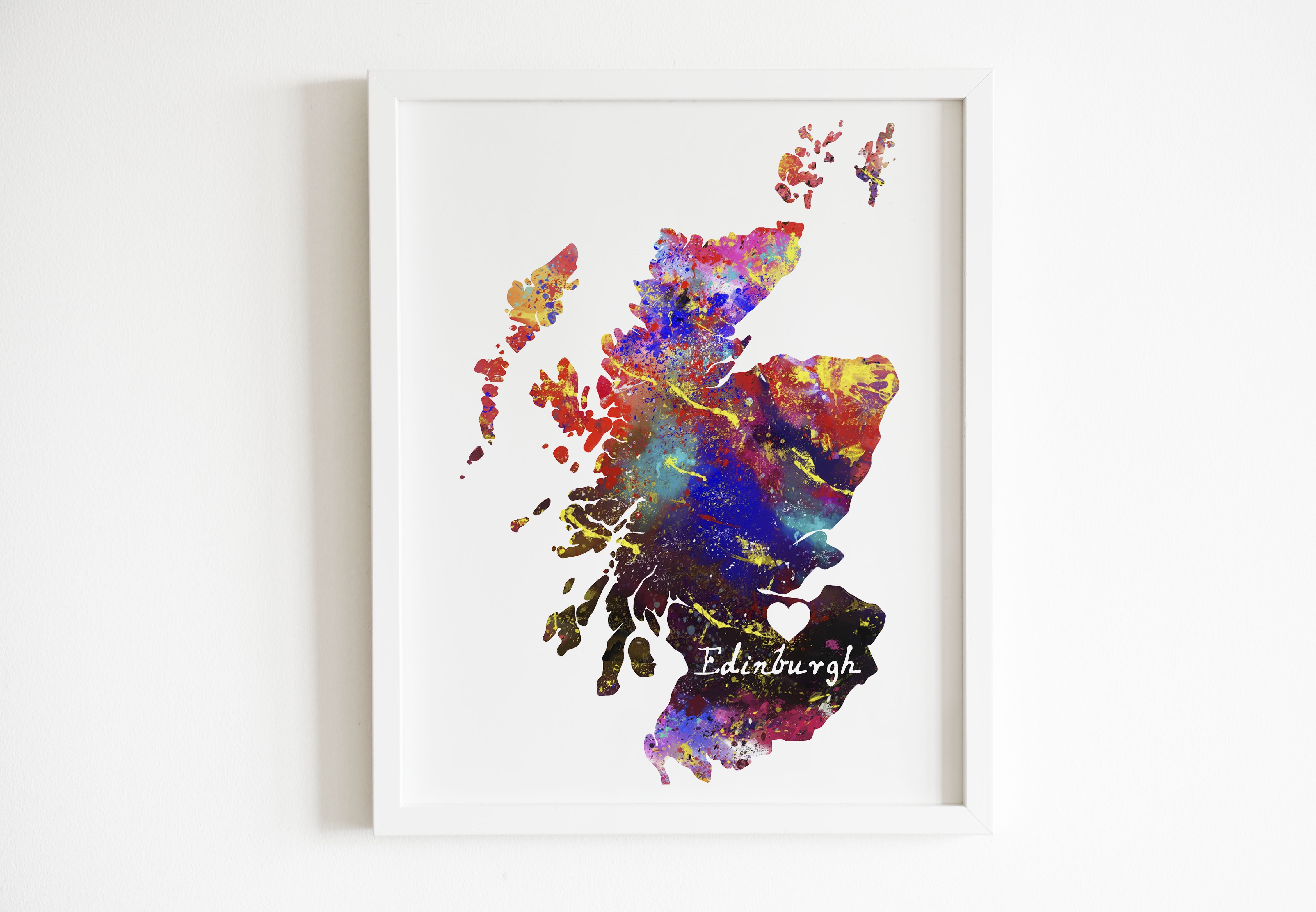 Vivid Pixel Edinburgh Art Prints, Wall Decor, and Wall Art 05x07in