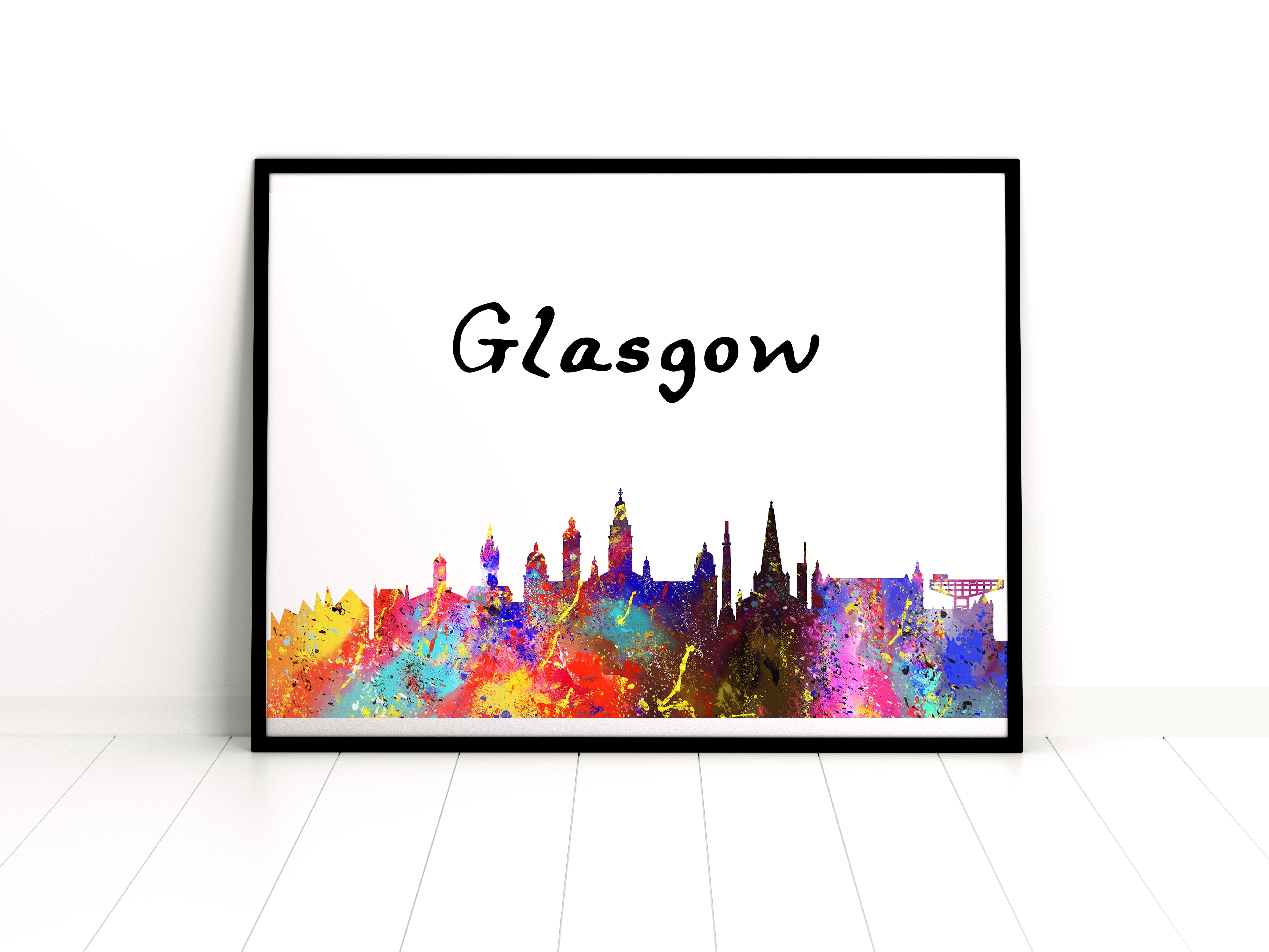 Vivid Pixel Glasgow – Art Prints, Wall Decor, and Wall Art 16x20in ...