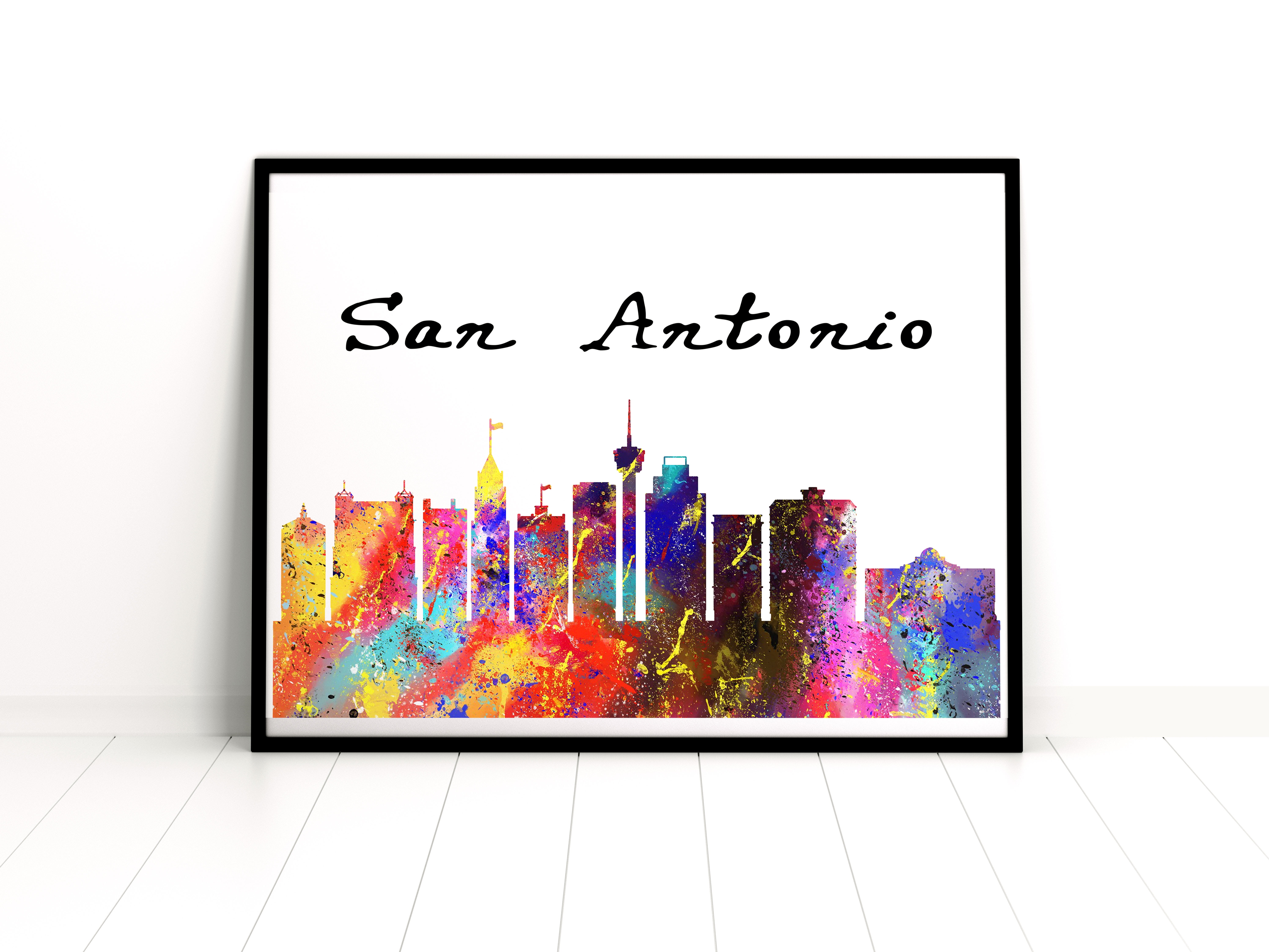 Vivid Pixel San Antonio Art Prints, Wall Decor, and Wall Art 16x20in