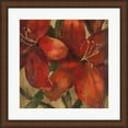 thumbnail image 1 of Vivid Red Lily on Gold Crop by Silvia Vassileva, Framed Wall Art, 19.75W x 19.75H, 1 of 1