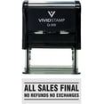 thumbnail image 1 of Vivid Stamp All Sales Final No Refunds No Exchanges Self Inking Rubber Stamp (Black Ink) - X-Large, 1 of 4