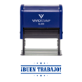 thumbnail image 1 of Vivid Stamp Buen Trabajo Spanish Teacher Self Inking Rubber Stamp (Blue Ink) - X-Large, 1 of 1
