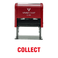 thumbnail image 1 of Vivid Stamp COLLECT Self Inking Rubber Stamp (Red Ink) - Large, 1 of 1