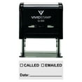 thumbnail image 1 of Vivid Stamp Called Emailed With Date Line Self-Inking Office Rubber Stamp (Black) - Large, 1 of 1