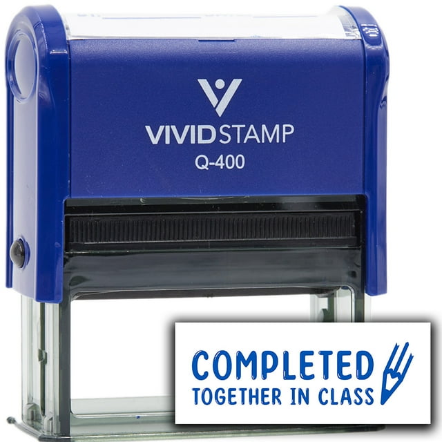 Vivid Stamp Completed Together In Class Stamps For Grading Self-Inking ...