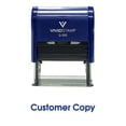 thumbnail image 1 of Vivid Stamp Customer Copy Self Inking Rubber Stamp (Blue Ink) - Large, 1 of 1