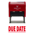 thumbnail image 1 of Vivid Stamp DUE DATE Self Inking Rubber Stamp (Red Ink) - Medium, 1 of 1