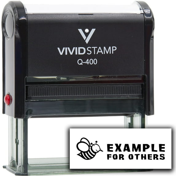 Vivid Stamp Example For Others Self-Inking Rubber Stamps (Black Ink) - Q-400