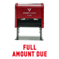 thumbnail image 1 of Vivid Stamp FULL AMOUNT DUE Self Inking Rubber Stamp (Red Ink) - Large, 1 of 1