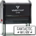 thumbnail image 1 of Vivid Stamp Fantastic Work Self Inking Rubber Stamp (Black Ink) - Q-400, 1 of 3