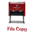 thumbnail image 1 of Vivid Stamp File Copy Self-Inking Office Rubber Stamp (Red) - Large, 1 of 1