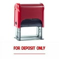 thumbnail image 1 of Vivid Stamp For Deposit Only Self-Inking Office Rubber Stamp (Red) - L, 1 of 1