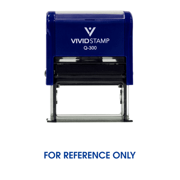 Vivid Stamp For Reference Only Self Inking Rubber Stamp (Black Ink) - Large