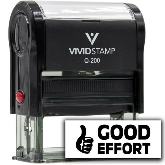 Vivid Stamp Good Effort Stamps For Grading Self-Inking Rubber Stamps (Black Ink) - Q-200