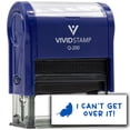 thumbnail image 1 of Vivid Stamp I Can?t Get Over It! Stamps For Grading Self-Inking Rubber Stamps (Blue Ink) - Q-200, 1 of 3