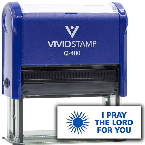 Vivid Stamp I Pray The Lord For You Self Inking Rubber Stamp (Blue Ink) - Q-400