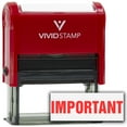 thumbnail image 1 of Vivid Stamp IMPORTANT Self Inking Rubber Stamp (Red Ink) - Medium, 1 of 4