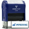 thumbnail image 1 of Vivid Stamp Improving Self Inking Rubber Stamp (Blue Ink) - Q-200, 1 of 3