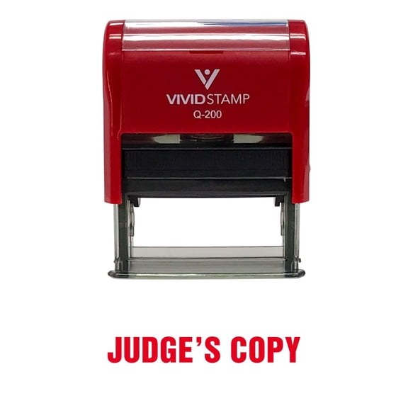 Vivid Stamp Judge'S Copy Office Stamp (Red Ink) - Medium