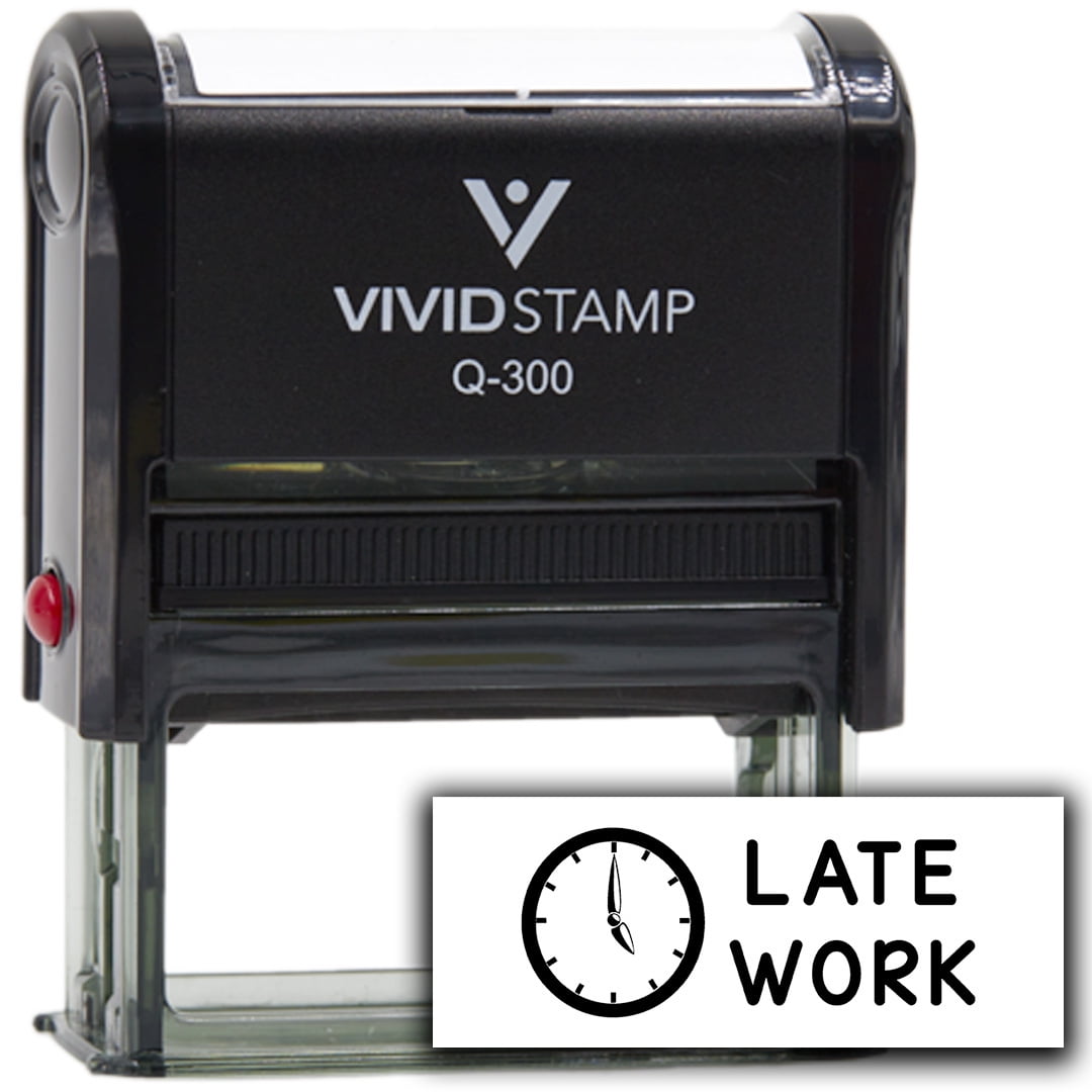Computer Work Stamp Vivid Stamp Late Work Stamps For Grading Self-Inking Rubber Stamps ...