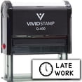 thumbnail image 1 of Vivid Stamp Late Work Stamps For Grading Self-Inking Rubber Stamps (Blank Ink) - Q-400, 1 of 3