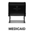 thumbnail image 1 of Vivid Stamp Medicaid Office Self Inking Rubber Stamp (Black Ink) - X-Large, 1 of 1