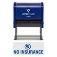 thumbnail image 1 of Vivid Stamp No Insurance Medical Self-Inking Rubber Stamps (Blue Ink) - Q-400, 1 of 4