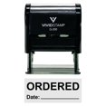 thumbnail image 1 of Vivid Stamp Ordered With Date Line Self-Inking Office Rubber Stamp (Black) - Medium, 1 of 1