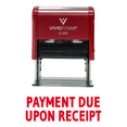 thumbnail image 1 of Vivid Stamp PAYMENT DUE UPON RECEIPT Self Inking Rubber Stamp (Red Ink) - Large, 1 of 1
