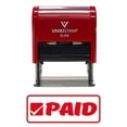 thumbnail image 1 of Vivid Stamp Paid W/Border Office Self-Inking Office Rubber Stamp (Red) - Medium, 1 of 1