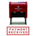 thumbnail image 1 of Vivid Stamp Payment Received W/Border Self Inking Rubber Stamp (Red Ink) Medium, 1 of 1