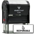 thumbnail image 1 of Vivid Stamp Responsible Self Inking Rubber Stamp (Black Ink) - Q-200, 1 of 3