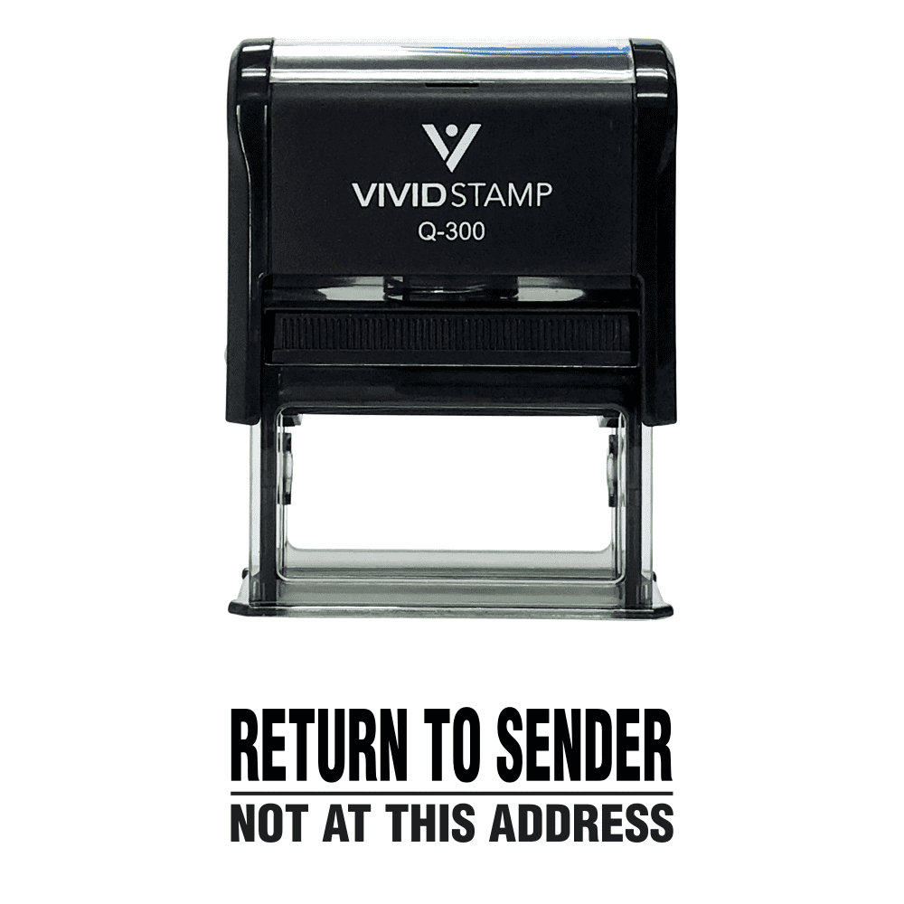 Return To Sender Not At This Address Self Inking Rubber Stamp – All Quality - View #6