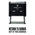 thumbnail image 1 of Vivid Stamp Return To Sender Not At This Address Self Inking Rubber Stamp (Black Ink) - Large, 1 of 5