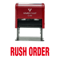 thumbnail image 1 of Vivid Stamp Rush Order Self Inking Rubber Stamp (Red Ink) - Large 3/4" X 1-7/8", 1 of 1