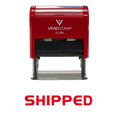 thumbnail image 1 of Vivid Stamp SHIPPED Self Inking Rubber Stamp (Red Ink) - Medium, 1 of 1