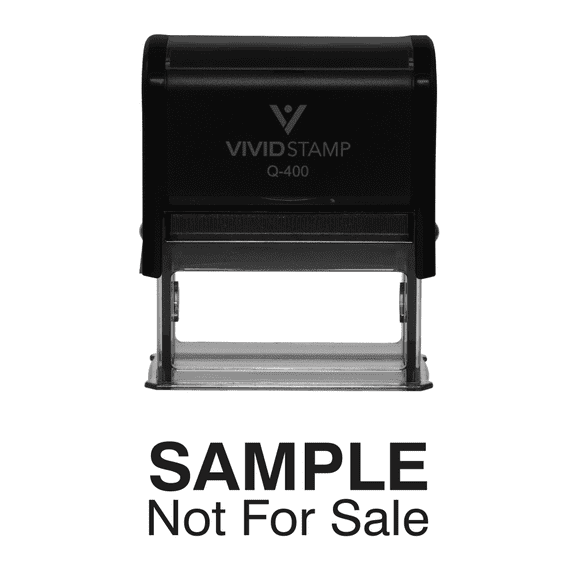 Vivid Stamp Sample Not For Sale Self Inking Rubber Stamp (Black Ink) - X-Large