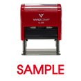 thumbnail image 1 of Vivid Stamp Sample Self Inking Rubber Stamp (Red Ink) - Medium, 1 of 1